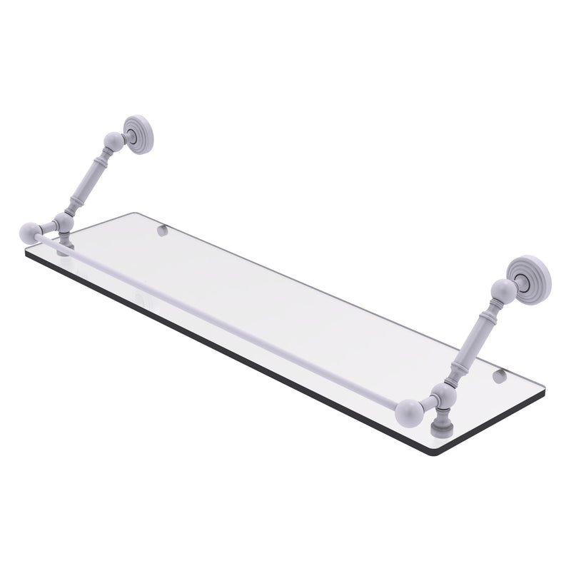 Waverly Place Floating Glass Shelf with Gallery Rail