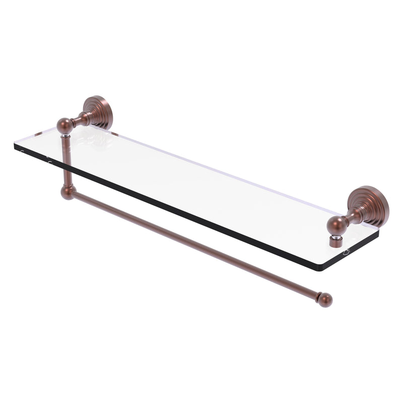 Waverly Place Collection Paper Towel Holder with Glass Shelf