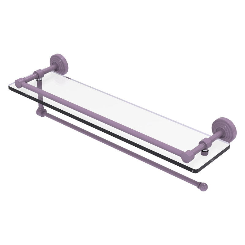 Waverly Place Collection Paper Towel Holder with Gallery Rail Glass Shelf