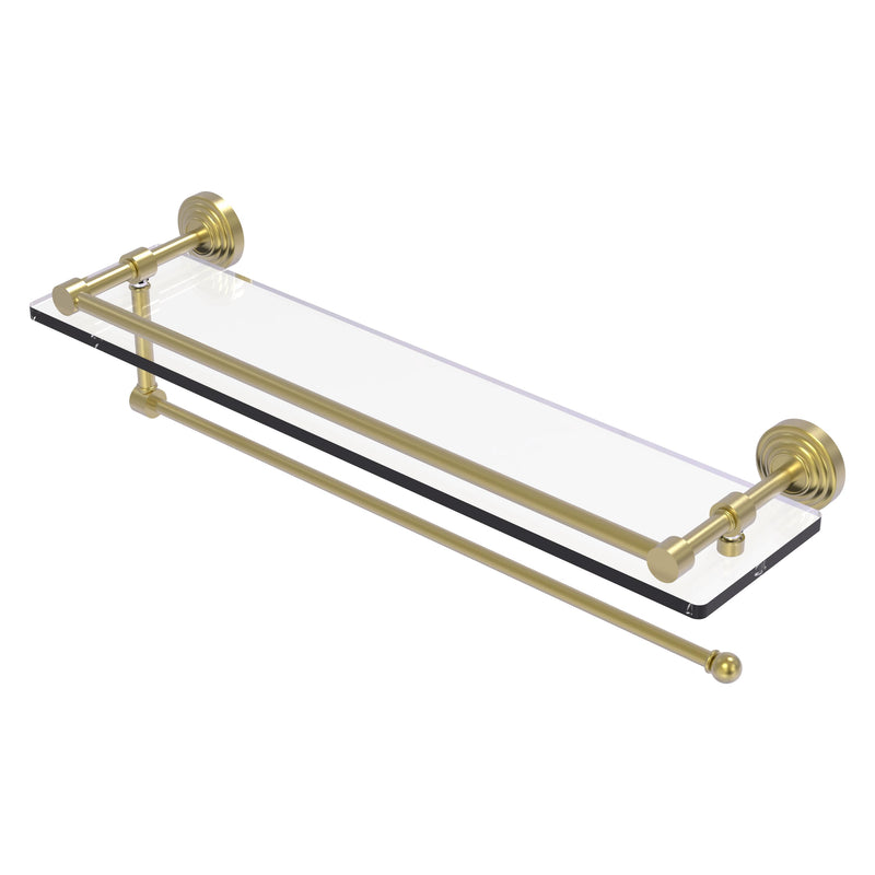 Waverly Place Collection Paper Towel Holder with Gallery Rail Glass Shelf