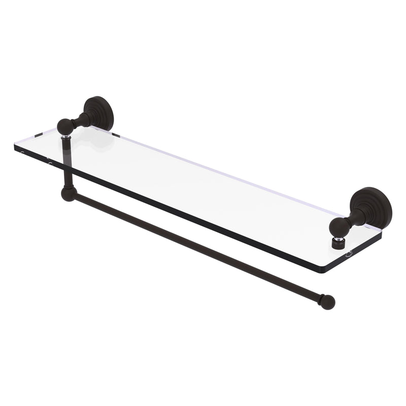 Waverly Place Collection Paper Towel Holder with Glass Shelf