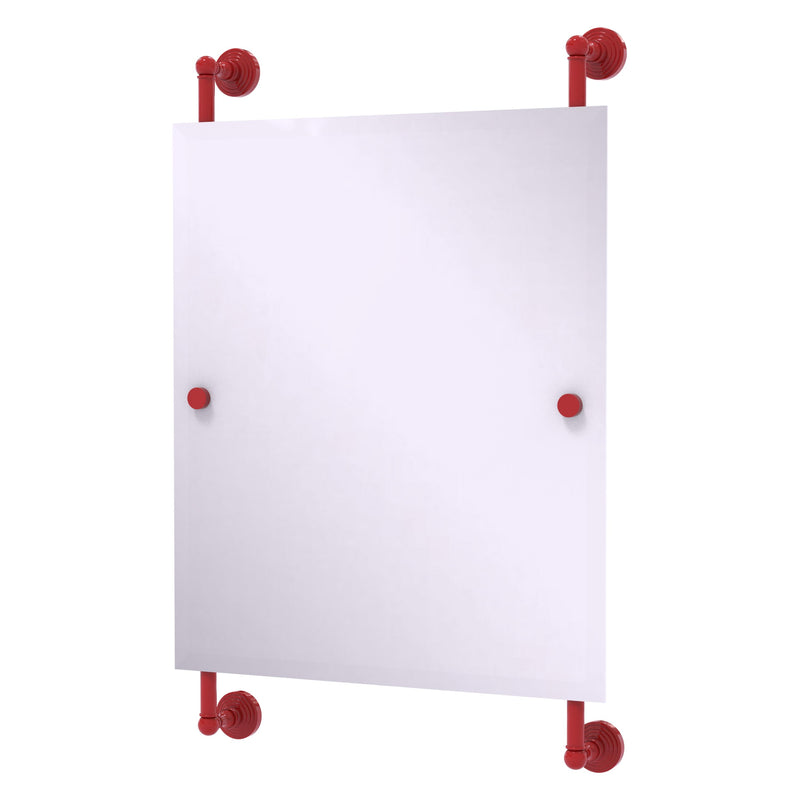 Waverly Place Collection Rectangular Frameless Rail Mounted Mirror