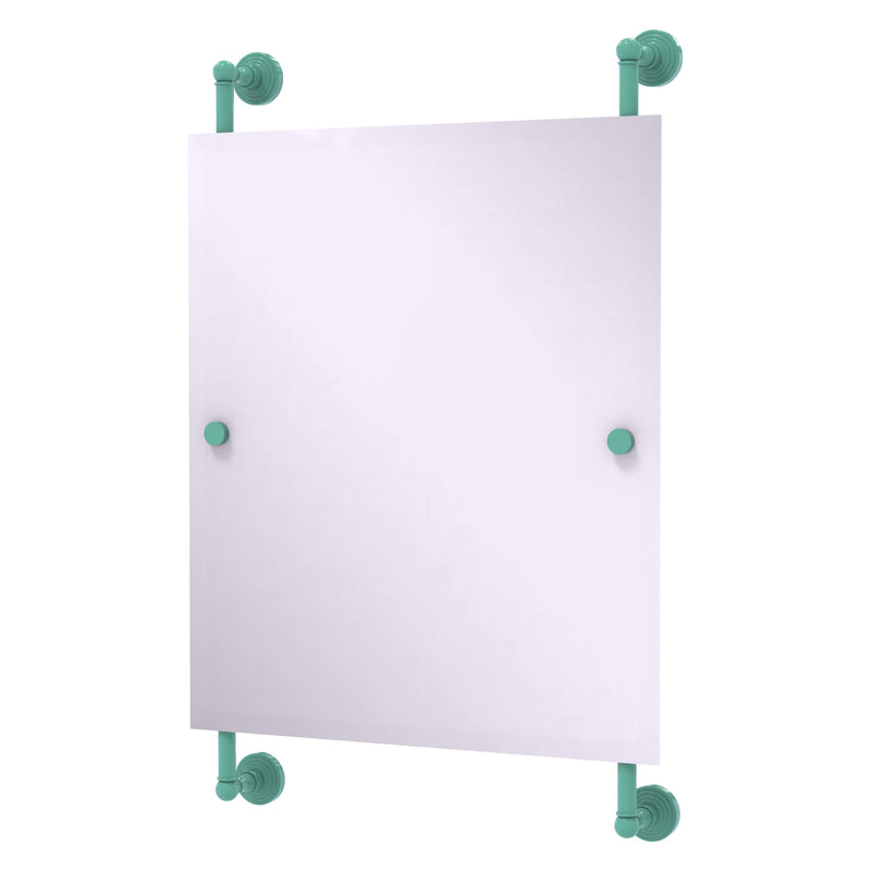 Waverly Place Collection Rectangular Frameless Rail Mounted Mirror