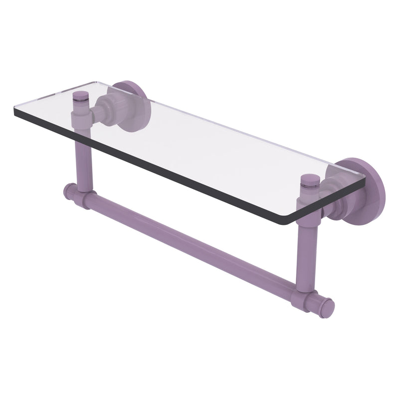 Washington Square Collection Solid IPE Ironwood Shelf with Integrated Towel Bar