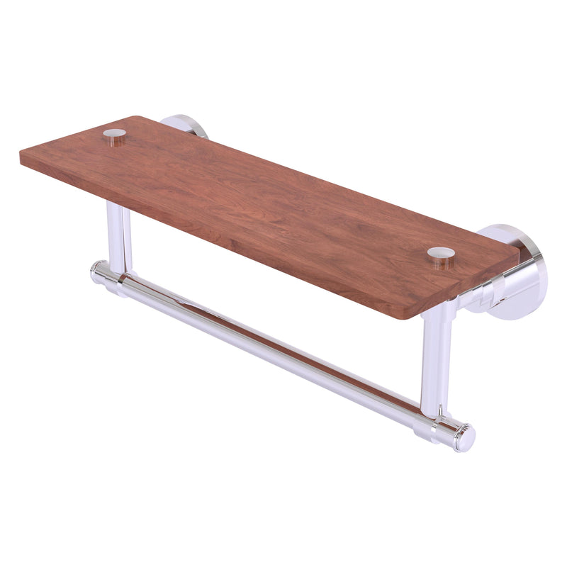 Washington Square Collection Solid IPE Ironwood Shelf with Integrated Towel Bar