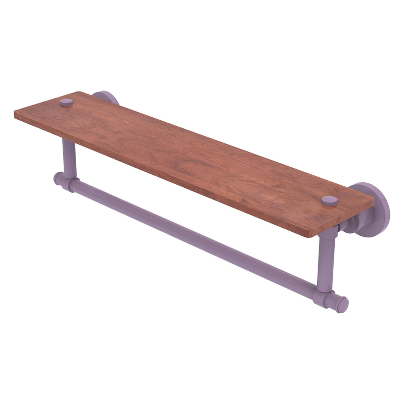 Washington Square Collection Solid IPE Ironwood Shelf with Integrated Towel Bar