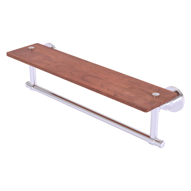 Washington Square Collection Solid IPE Ironwood Shelf with Integrated Towel Bar