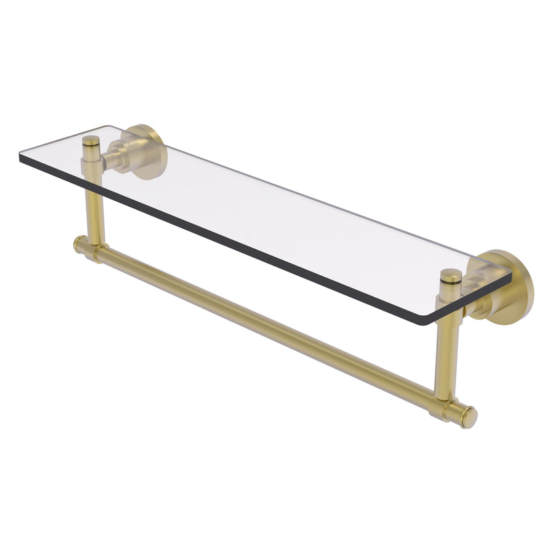 Washington Square Collection Glass Vanity Shelf  with Integrated Towel Bar