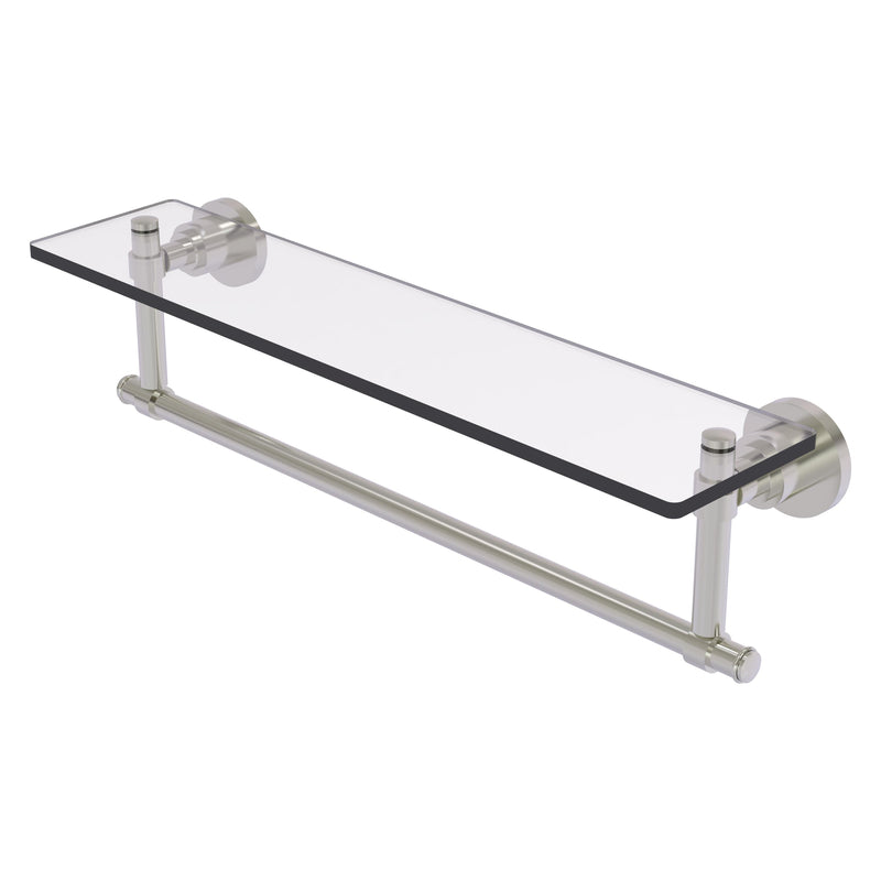 Washington Square Collection Glass Vanity Shelf  with Integrated Towel Bar