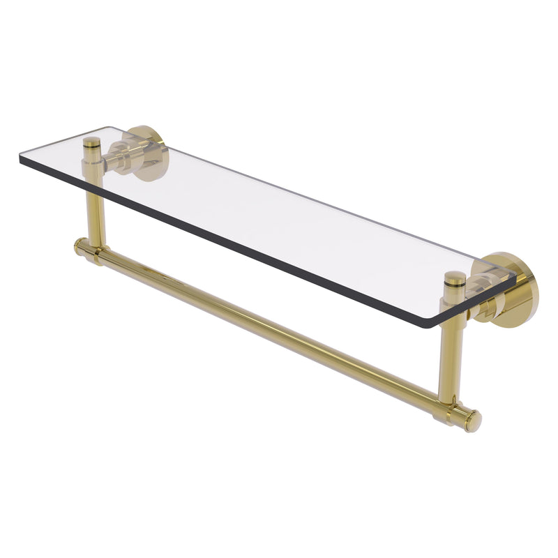 Washington Square Collection Glass Vanity Shelf  with Integrated Towel Bar