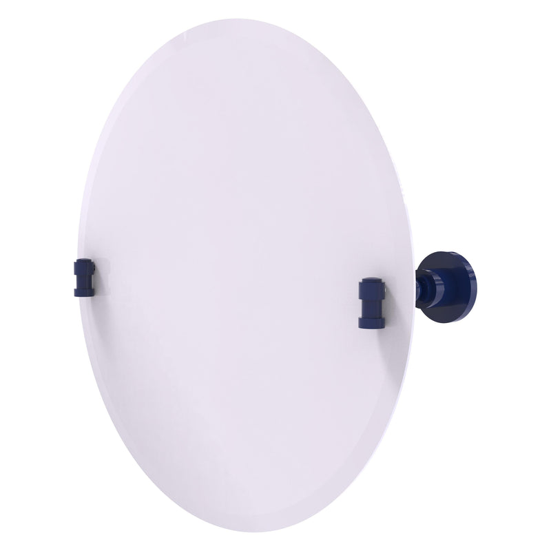 Frameless Round Tilt Mirror with Beveled Edge