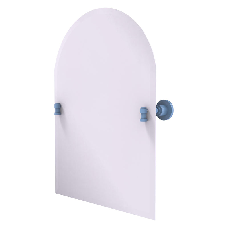 Frameless Arched Top Tilt Mirror with Beveled Edge