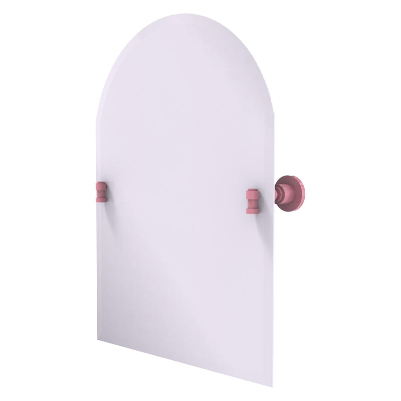 Frameless Arched Top Tilt Mirror with Beveled Edge