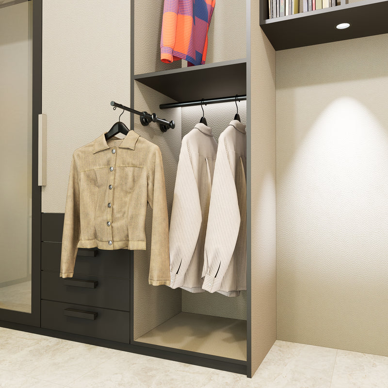 Pop-Out Closet Rod - The Versatile Solution for Temporary Storage