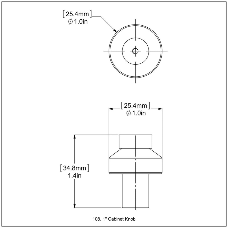 1 Inch Cabinet Knob