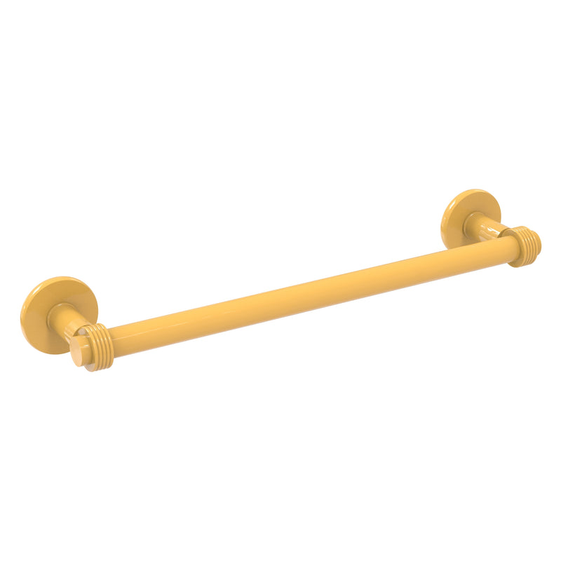 Continental Collection Towel Bar with Grooved Accents