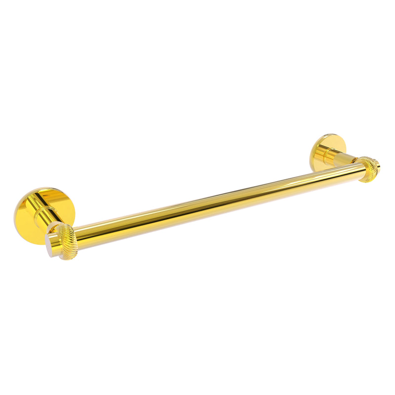 Continental Collection Towel Bar with Twisted Accents