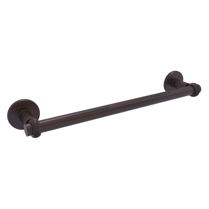 Continental Collection Towel Bar with Twisted Accents