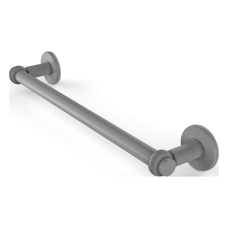 Continental Collection Towel Bar with Twisted Accents