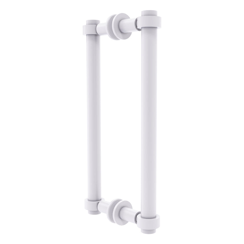 Contemporary Back to Back Shower Door Pull with Smooth Accents