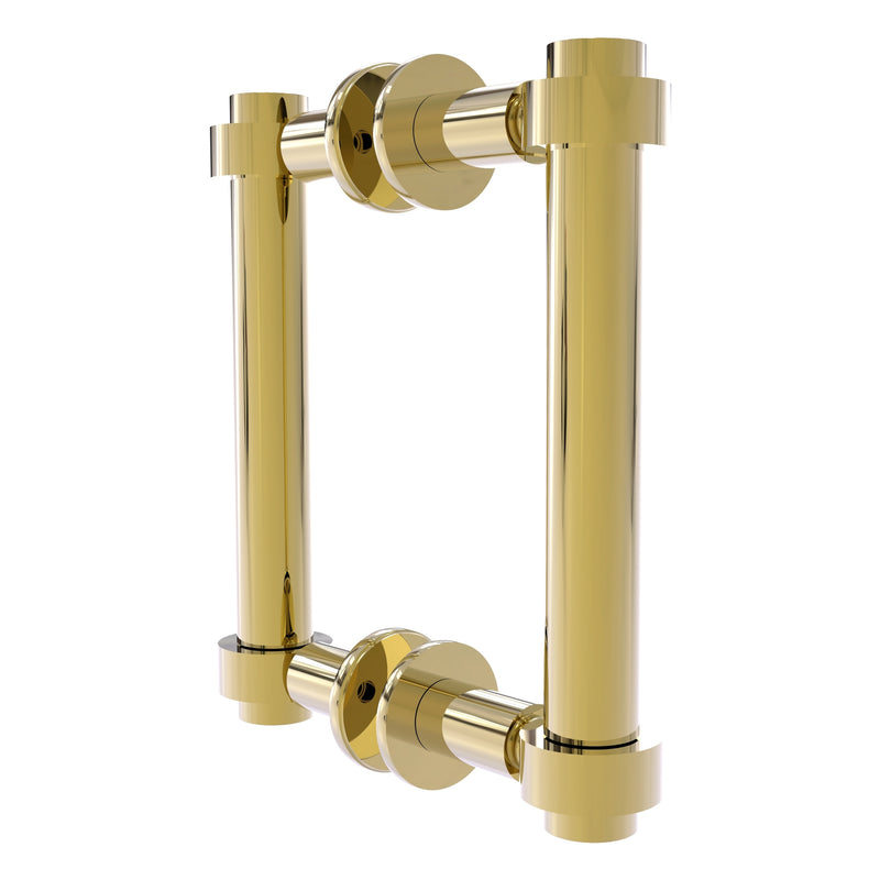 Contemporary Back to Back Shower Door Pull with Smooth Accents