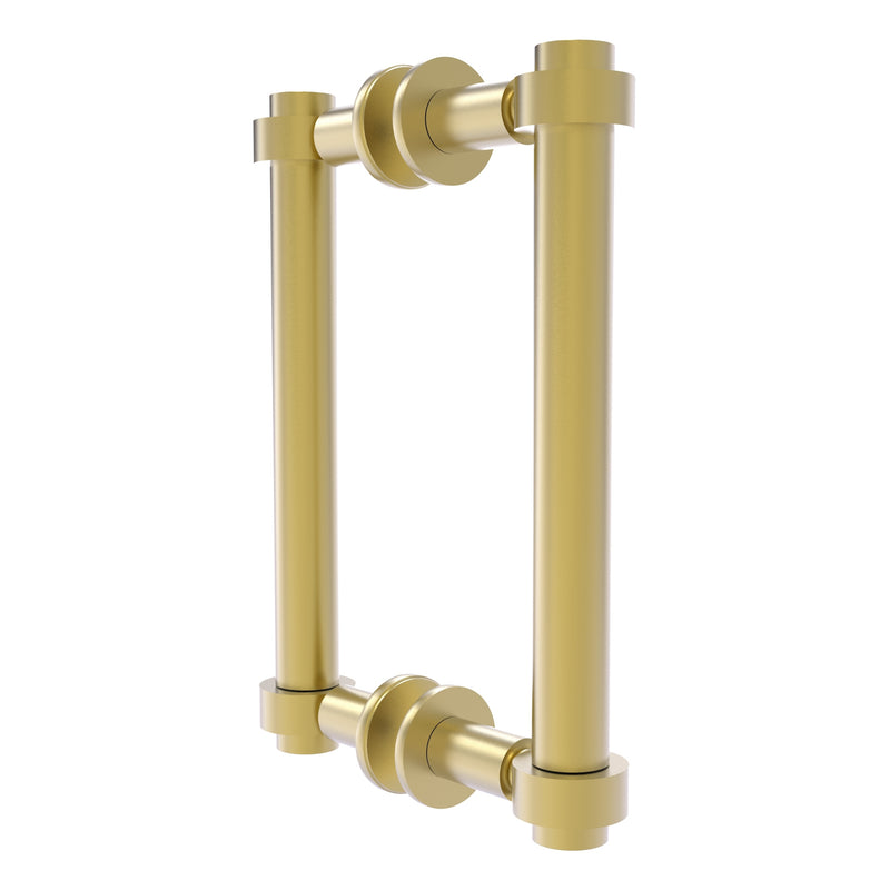 Contemporary Back to Back Shower Door Pull with Smooth Accents