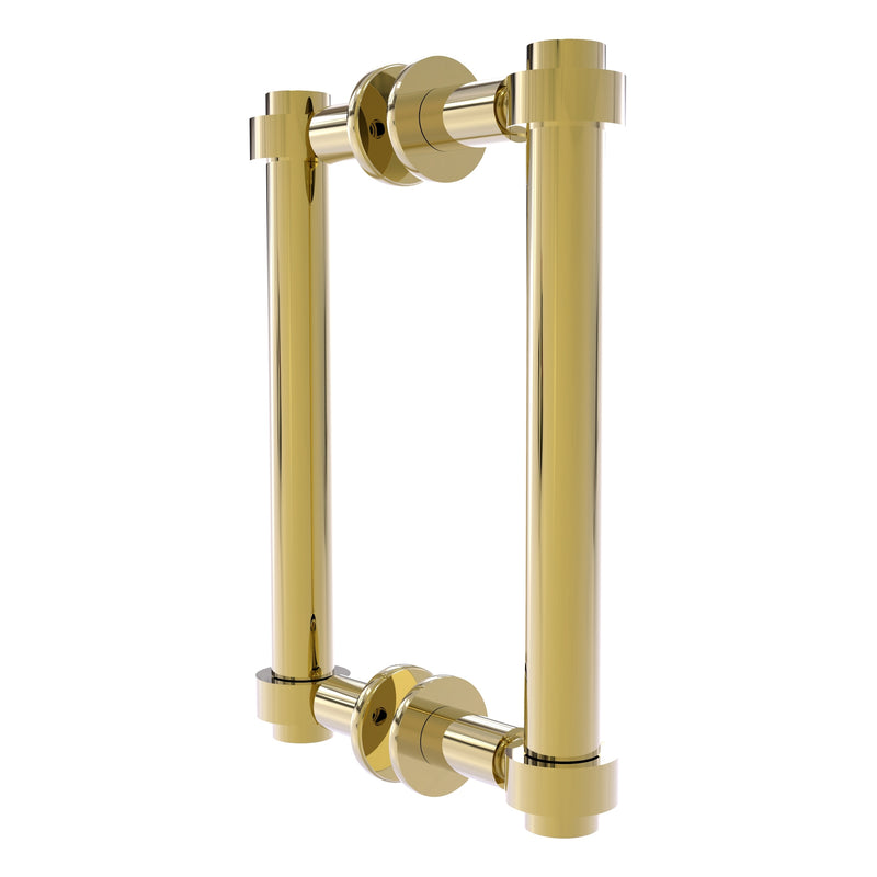 Contemporary Back to Back Shower Door Pull with Smooth Accents