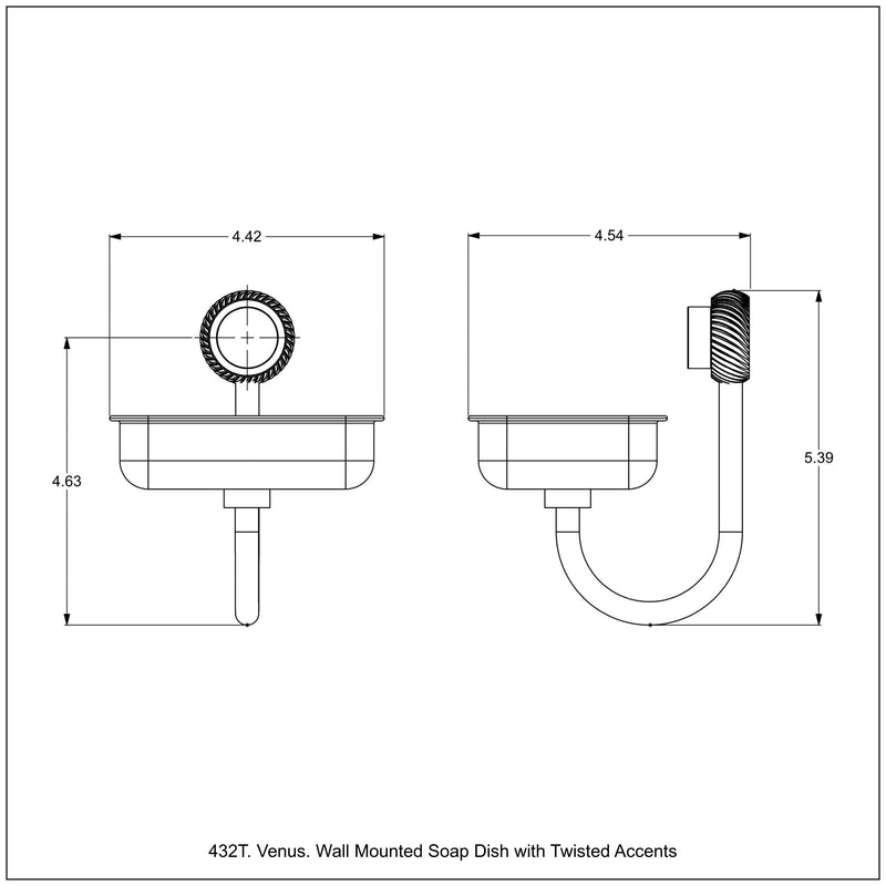 Venus Collection Wall Mounted Soap Dish