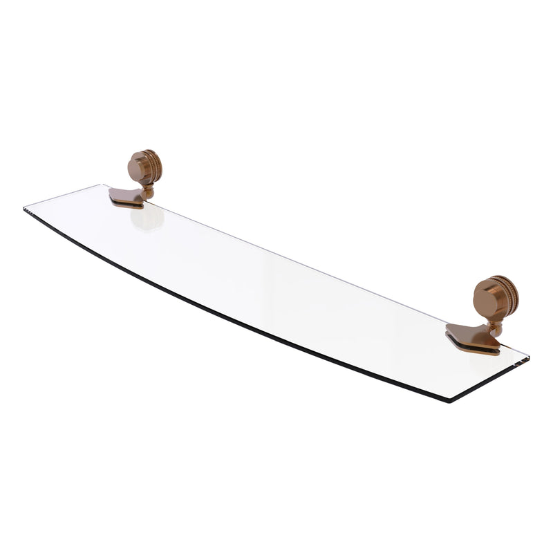 Venus Collection Glass Shelf with Dotted Accents