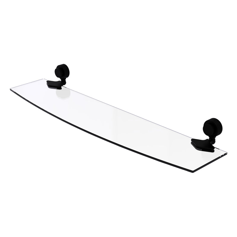 Venus Collection Glass Shelf with Grooved Accents