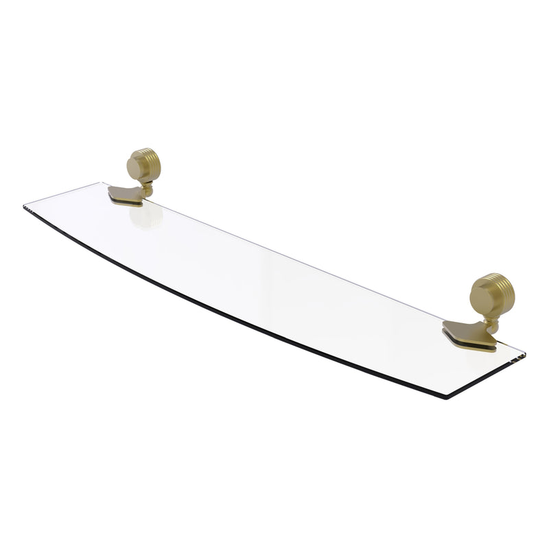 Venus Collection Glass Shelf with Grooved Accents