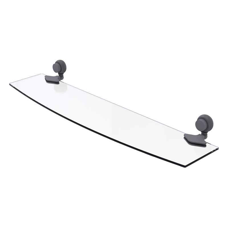 Venus Collection Glass Shelf with Twisted Accents