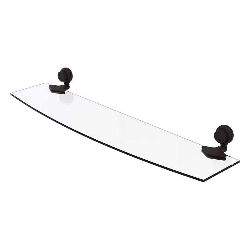 Venus Collection Glass Shelf with Twisted Accents