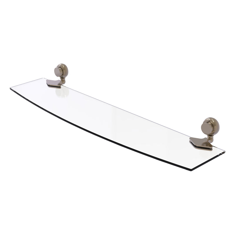 Venus Collection Glass Shelf with Twisted Accents