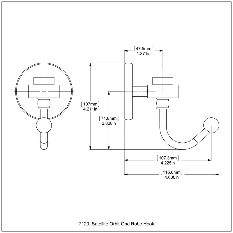 Satellite Orbit One Collection Robe Hook