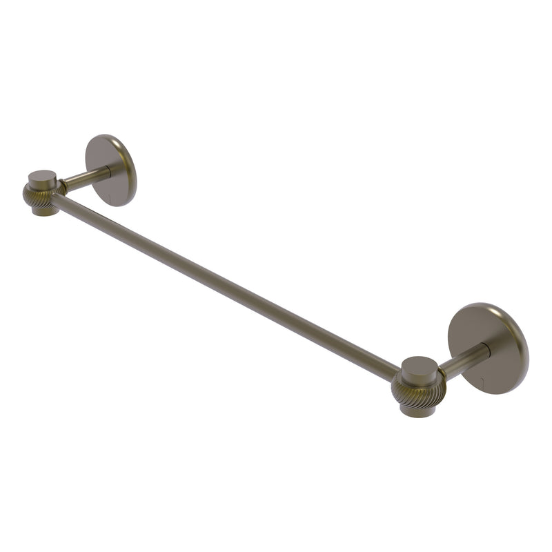 Satellite Orbit One Collection Towel Bar with Twisted Accents