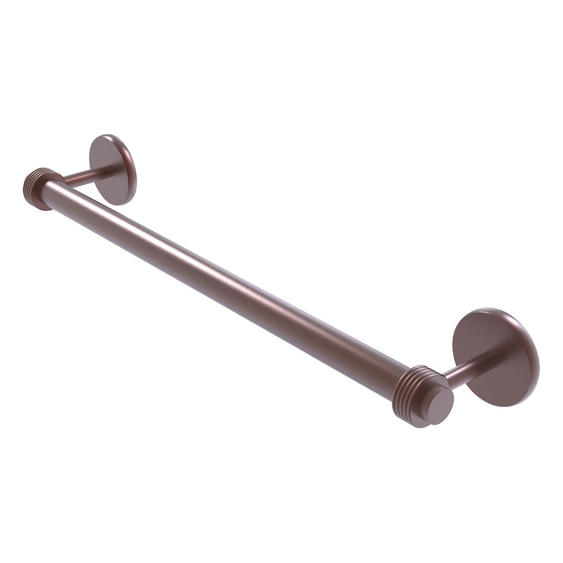 Satellite Orbit Two Collection Towel Bar with Grooved Accents