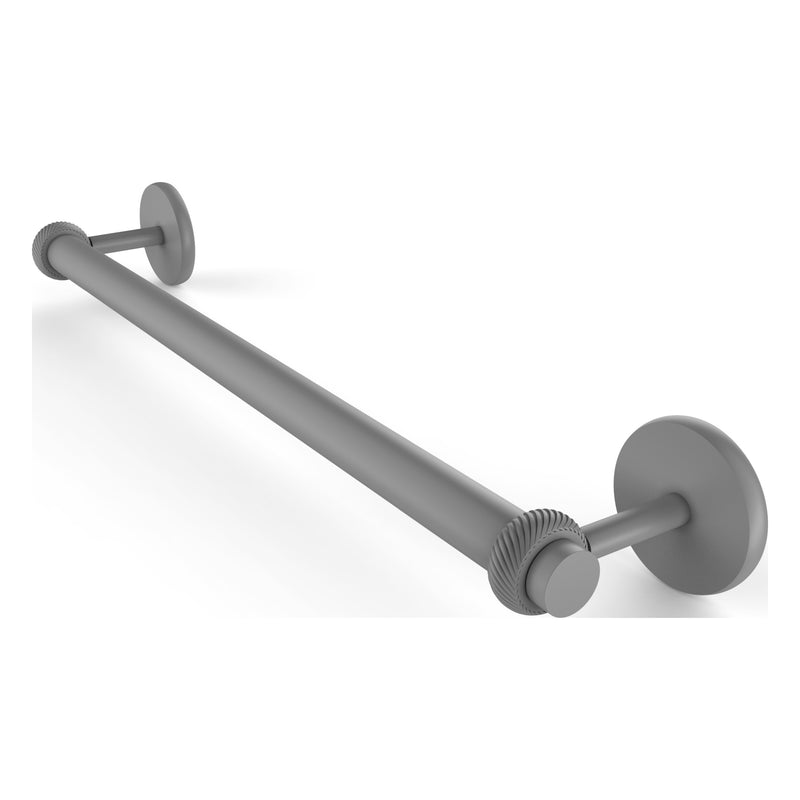 Satellite Orbit Two Collection Towel Bar with Twisted Accents