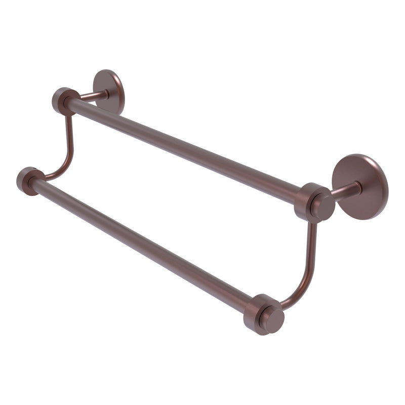 Satellite Orbit Two Collection Double Towel Bar with Smooth Accents