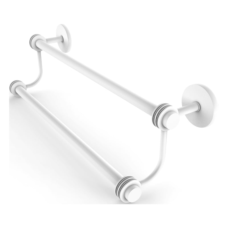 Satellite Orbit Two Collection Double Towel Bar with Dotted Accents