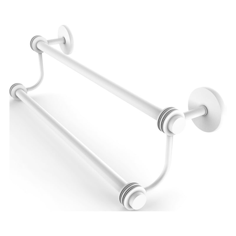 Satellite Orbit Two Collection Double Towel Bar with Dotted Accents