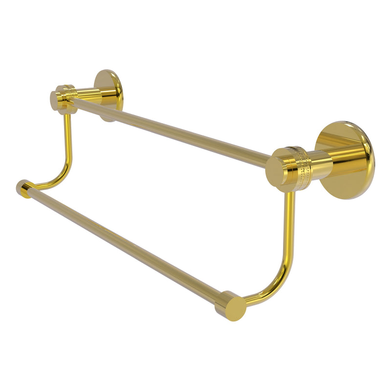 Mercury Collection Double Towel Bar with Smooth Accents