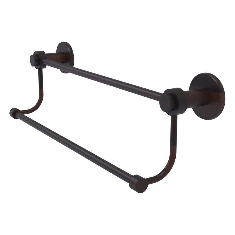 Mercury Collection Double Towel Bar with Smooth Accents