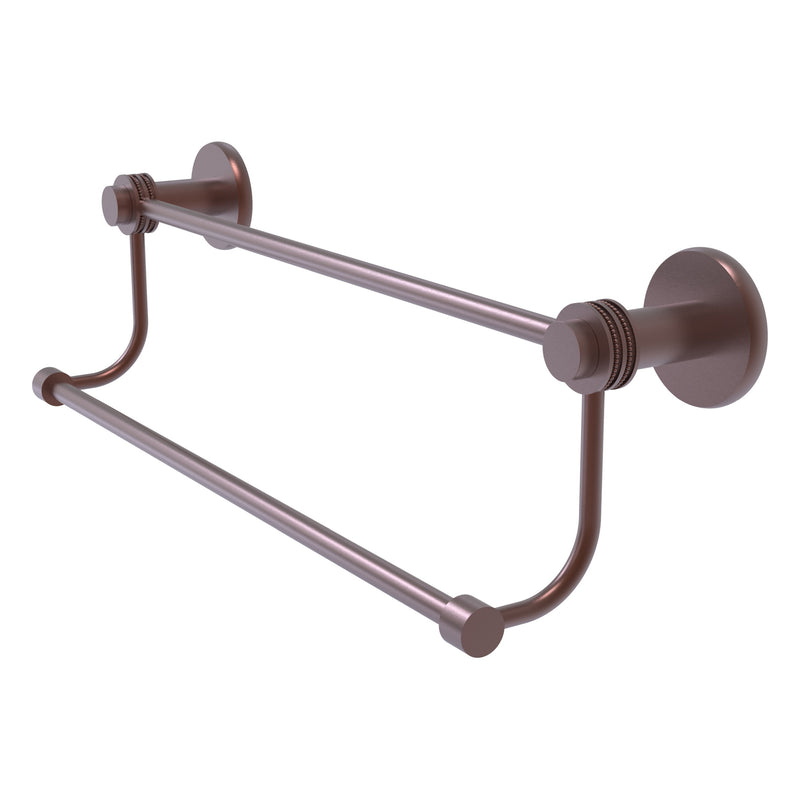 Mercury Collection Double Towel Bar with Dotted Accents