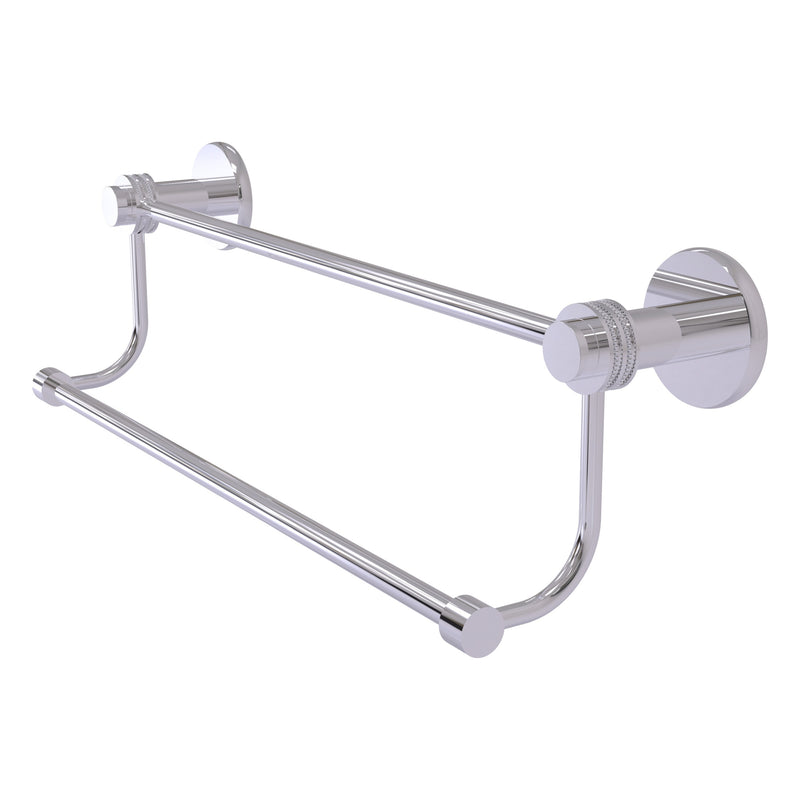 Mercury Collection Double Towel Bar with Dotted Accents