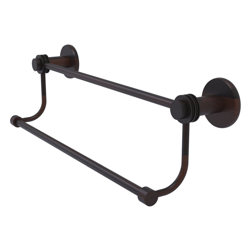 Mercury Collection Double Towel Bar with Dotted Accents