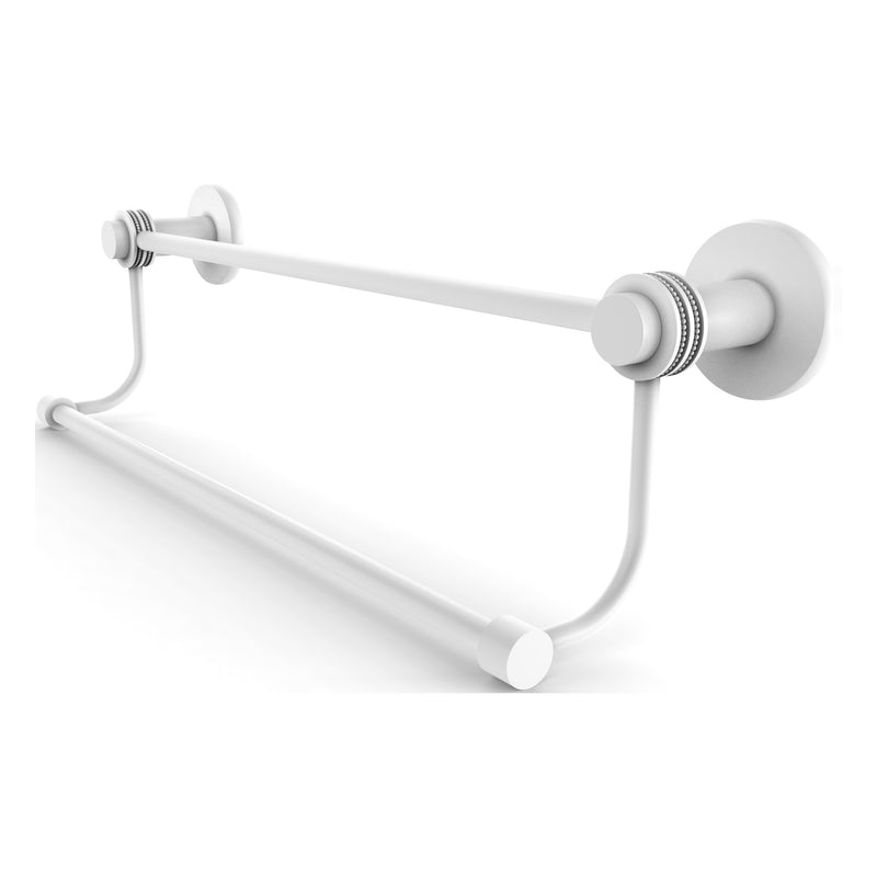 Mercury Collection Double Towel Bar with Dotted Accents