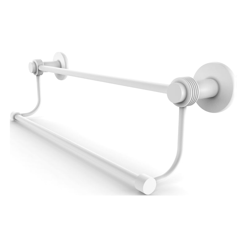 Mercury Collection Double Towel Bar with Grooved Accents