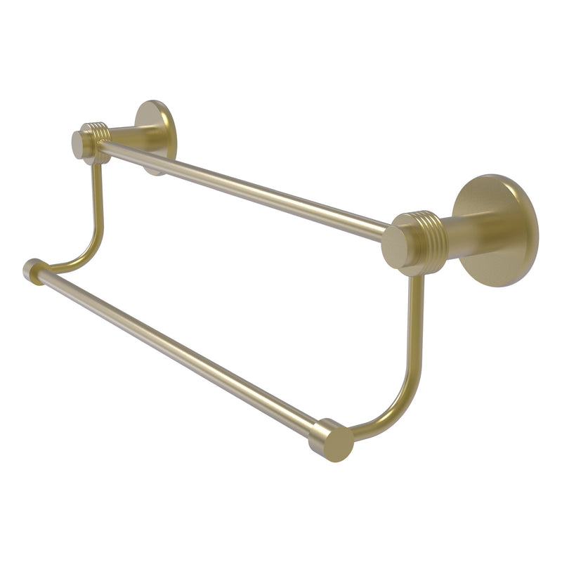 Mercury Collection Double Towel Bar with Grooved Accents