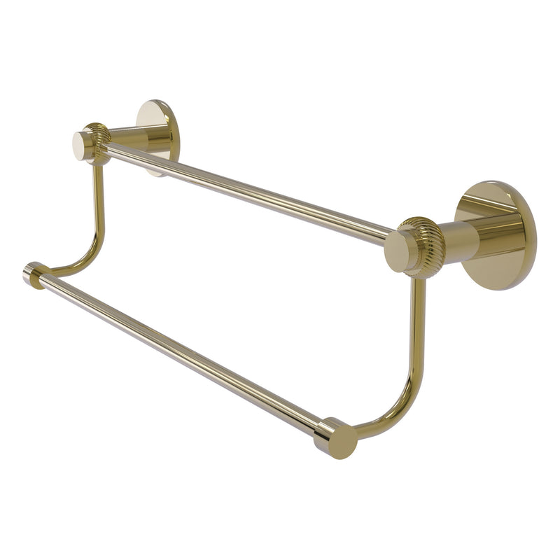 Mercury Collection Double Towel Bar with Twisted Accents